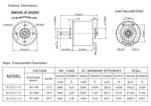 BL4266 BL1625 BL4818 moteur de nébuliseur médical BLDC3630 moteur d'aspiration médical - Product Image 4