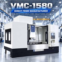 Centre d'usinage vertical CNC SYNTEC VMC1580, grande table de travail, fraiseuse robuste pour pièces métalliques