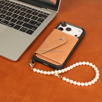 Étui de téléphone en cuir véritable Sinco Luxury Cowhide avec bandoulière, étui de téléphone en cuir avec porte-cartes