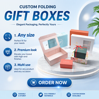 100 boîtes cadeaux pliantes personnalisées avec impression UV et logo sur mesure pour cosmétiques et soins de la peau ; Boîte surprise culturelle et créative pour le Nouvel An