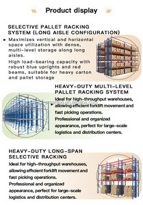 מדפי אחסון תעשייתיים כבדים מתכווננים בהתאמה אישית, יחידות אחסון ניתנות לערום, מדפי פלדה למחסן, מדפי משטחים מפלדה - Product Image 6
