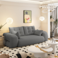 Lazy Sofa Couch, 78,7 Zoll multifunktionales, faltbares Schlafsofa, 3-in-1 Stoff-Schaumstoff-Schlafsofa für das Wohnzimmer