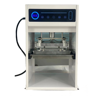 Scelleuse de barquettes semi-automatique personnalisée en acier inoxydable, machine de thermoscellage manuelle pour couvercles en aluminium et canettes, qualité alimentaire