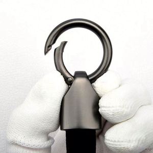 Custom Laser Logo Short Frosting <b>Leather</b> Car <b>Keychain</b> Key Chain for Car With Your Own Logo Keyrings Key Chain - Product Image 4