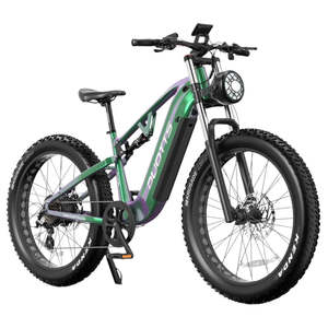 จักรยานเสือภูเขา Bangfang Motor Winter MTB 26 นิ้ว แบบโช้คเต็มคัน รุ่น E26 ยาง Fat Tire 4.0 ระยะทาง 60 กม. สำหรับขี่บนหิมะ น้ำหนักเบา 0.0 กรัม แบบธรรมดา/ไฟฟ้า - Product Image 3