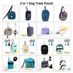 सभी एक पर्यावरण के अनुकूल नरम कुत्ते का इलाज पाउच प्रशिक्षण क्लिकर अंतर्निहित पॉप बैग डिस्पेंसर सामने की जेब पिल्ला की आज्ञाकारिता आपूर्ति - Product Image 3