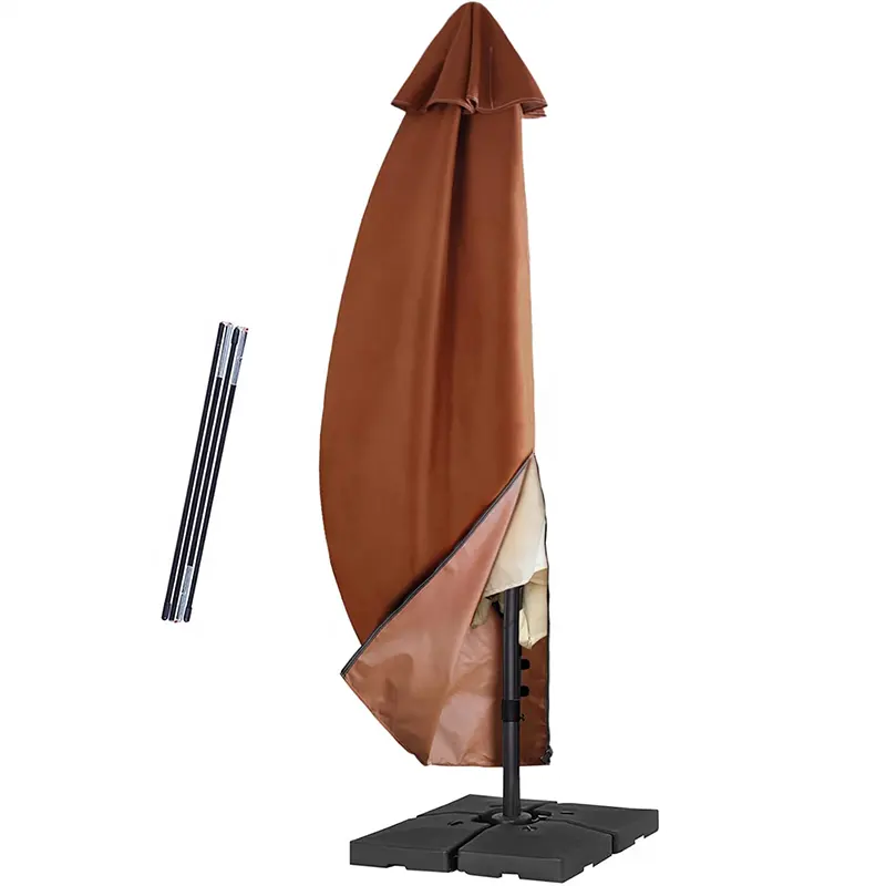 Capa de guarda-chuva para pátio ao ar livre, capa de guarda-chuva de banana à prova d'água