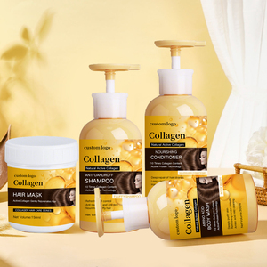 Shampooing et après-shampooing au collagène personnalisés vente en gros masque capillaire nourrissant rafraîchissant contrôle de l'huile shampooing antipelliculaire ensemble de soins capillaires - Product Image 1