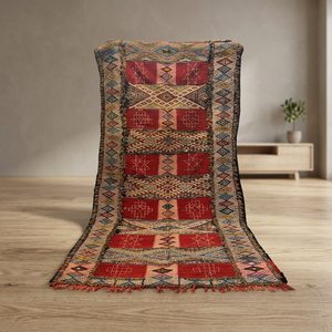 Kilim Marroquí Hecho a Mano con Nudos, de Excelente Calidad - Product Image 4