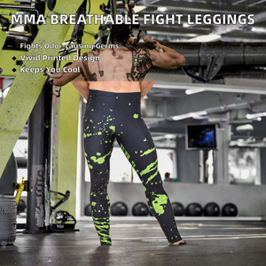 Leggings de Compresión Cody Lundin para Hombre, Estampados y Personalizados, Antibacterianos, Transpirables, para MMA, Lucha y Grappling, de Longitud Completa y Cintura Elástica - Product Image 2