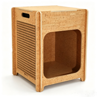 Table de chevet multifonctionnelle pour chat sans clou, 2 en 1 : maisonnette pour chat d'intérieur et table d'appoint