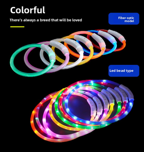 Collar <span class=keywords><strong>LED</strong></span> Recargable USB-C al por Mayor, Elegante Collar de Plástico Brillante para Perros y Gatos para Seguridad Nocturna - Product Image 6