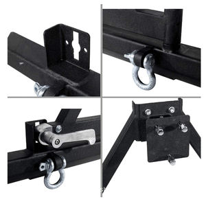 <span class=keywords><strong>Support</strong></span> <span class=keywords><strong>de</strong></span> <span class=keywords><strong>pneu</strong></span> <span class=keywords><strong>de</strong></span> rechange pour pare-choc arrière, en métal, avec crochet <span class=keywords><strong>de</strong></span> remorquage, adapté à la JEEP JL - Product Image 3