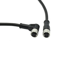 Conector impermeable personalizado M12, tornillo eléctrico de 8 pines, Cable IP67, enchufe hembra, proveedor de conector de Cable M12