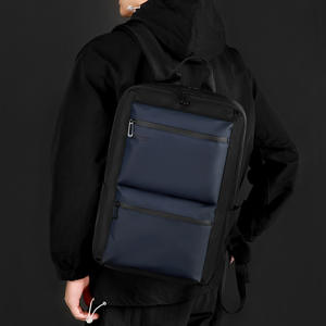 Sac à dos WePower pour homme, grande capacité 36-55L, sac de voyage d'affaires pour ordinateur portable avec poche intérieure zippée, couleur unie noir gris foncé - Product Image 3