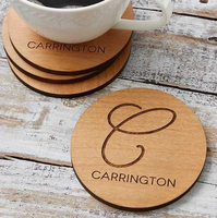 Sous-verres gravés au laser peuvent être gravés sur le bois, le cuir et d'autres produits.