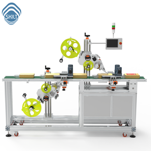 Autocollant automatique sac en papier sac à fermeture éclair haut et bas fabricant de machine d'étiquetage des deux côtés - Product Image 1