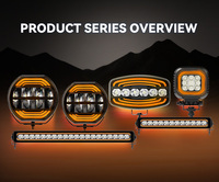 Luz Auxiliar LED Todoterreno de 4 Pulgadas, Haz de Luz Amplio, Ámbar, DRL, Emark, Patentado, IP68, Lámpara LED Todoterreno para Camioneta 4x4, ATV, UTV