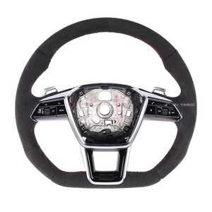 Volant en cuir LED M Sport avec palettes de changement de vitesse C8 multi-boutons compatible avec C8 A6 S6 <span class=keywords><strong>RS6</strong></span> A7 S7 7 A8 S8 Q7 Q8 - Product Image 5