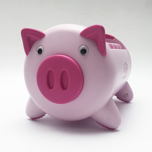 Organizador de escritorio con forma de cerdo con compartimentos para control remoto y soporte para teléfono - Product Image 4