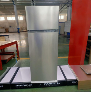 Refrigerador de Doble Puerta de 210L, Eficiente Energéticamente, para Uso Doméstico y Hotelero, Diseño Compacto, Flujo de Aire Múltiple, Eléctrico, de Acero Inoxidable - Product Image 1