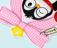 Sac en plastique auto-scellant à motif de pingouin de Noël