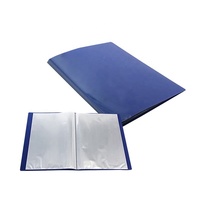 Carpeta de Presentación A4 de Colores Azules, Carpeta de Documentos, Archivador, Portafolio de 40 Bolsillos