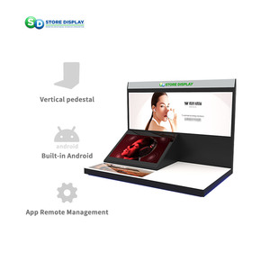 Présentoir armoires vitrine équipement publicitaire capteur de déclenchement LCD système de moniteur de promotion produits acryliques présentoirs - Product Image 3