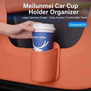 Organisateur universel pour porte de voiture, porte-gobelet latéral, sac de rangement multifonctionnel pour dossier de siège, porte-bouteille d'eau, porte-boissons, accessoires automobiles - Product Image 1