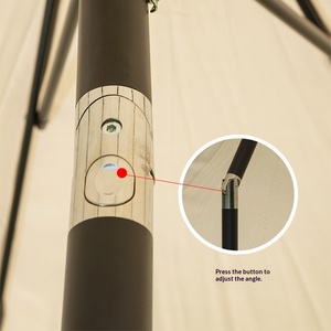 Parasol de plage réglable en hauteur, résistant <span class=keywords><strong>au</strong></span> vent et aux UV, pour pique-niques, piscines, jardins et utilisation sur la plage - Product Image 2