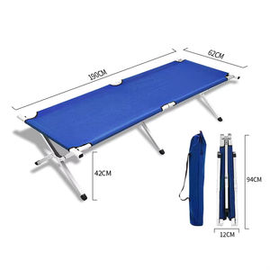 Moderne Volwassenen Metalen Opvouwbare Wieg Draagbare Ijzer Buiten Voor Kantoor Lunchpauze Camping Park Gebruik 600d Polyester Opklapbed - Product Image 1