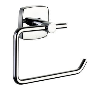 Moderno Portarotolo da Parete <span class=keywords><strong>in</strong></span> <span class=keywords><strong>Acciaio</strong></span> Inossidabile Cromato con Base <span class=keywords><strong>in</strong></span> Lega di Zinco, Resistente e Durevole - Product Image 1