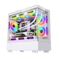 2026 High Quality New Style PC Casing Computer Case ATX PC Case HD Tempered Glass Computer case & Towers Gaming Desktop Chassis