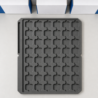 Plateau de retournement pour blister, spécial usine électronique, en matériau écologique, multi-compartiments, pour emballage de composants, moulage personnalisé OEM