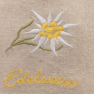 Fashionable <b>Lavender</b> Embroidered Checkered Cotton Gift Drawstring <b>Bag</b> - Product Image 6