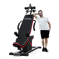 Table d'inversion de décompression pour l'entraînement musculaire TOPTONS pour soulager les douleurs dorsales avec ceinture de sécurité confortable