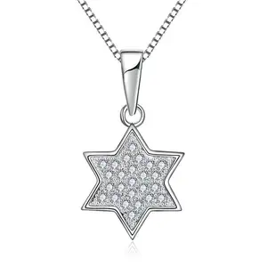 Pendant Necklace 2023 New 925 Sterling Silver Star of David Fashion Different Design Necklaces Necklace Jewelry Women Box Chain