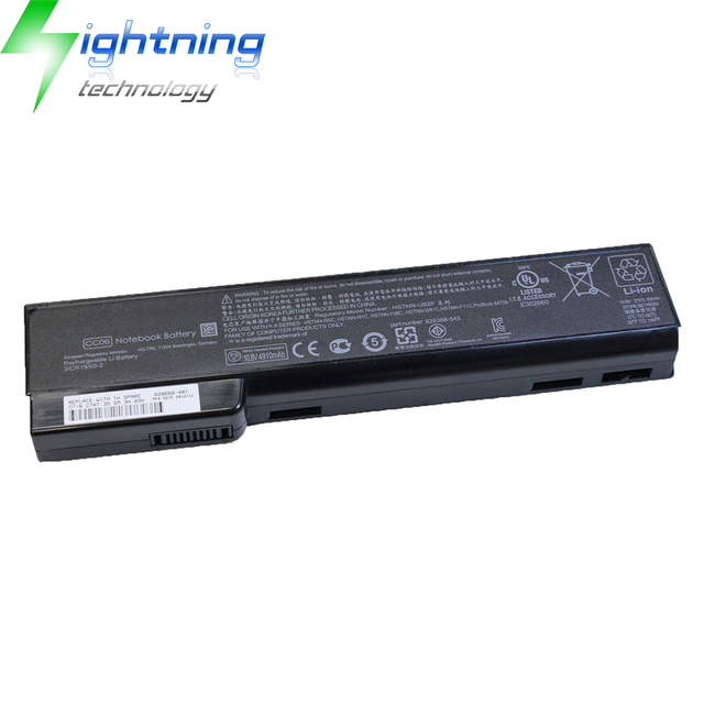 New Genuine Original CC06 10.8V 55Wh Laptop Battery for HP Elitebook 8460p 8560p 8560w Probook 6465b 6560b Notebook