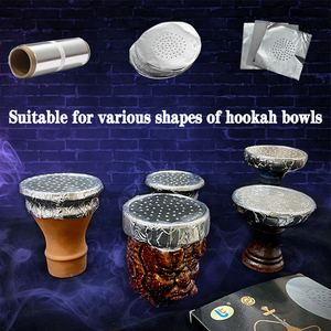 Chuzhong Hookah Aluminum Foil Rolls 140mm Silver HC-Hookah Foil with Hole - Product Image 5