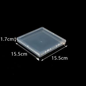 Boîte de rangement carrée en plastique transparent 15,5 cm x 15,5 cm x 1,7 cm avec couvercle à clapet pour emballage et organisation, fabriquée au Zhejiang - Product Image 5