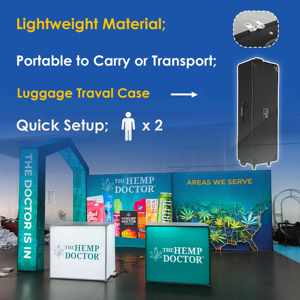 Messestand 10ft X 30ft Modularer Aluminium-Stand Anpassbar Einfache Montage Beleuchtungsbox Jede Farbe Farbgebung Messestände - Product Image 2