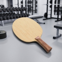 Raquette de tennis de table professionnelle à manche évasé, 5 plis de bois, pour l'entraînement quotidien des joueurs amateurs