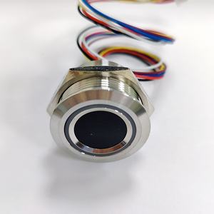 R503-5V ตัวบ่งชี้ RGB กันน้ำ LED DC5V รอบ Capacitive อ่านโมดูลลายนิ้วมือความจุ200 - Product Image 2