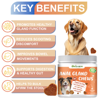 Friandises à Mâcher Souples pour Animaux de Compagnie, Huile de Poisson de Haute Qualité, Absorption Rapide, 2,5g, Recommandées par les Vétérinaires, Vitamines et Minéraux pour Chiens et Chats