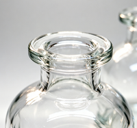 Bouteille diffuseur en verre vide transparente pour huiles essentielles avec bouchon à vis et sérigraphie – Vente en gros