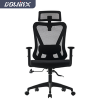 Chaises de bureau ergonomiques en gros, chaise de bureau grande taille avec réglage en hauteur, chaise en maille