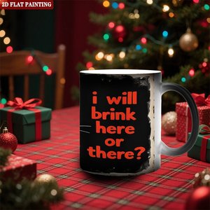Frosted Black 11oz <b>Ceramic</b> <b>Mug</b> Heat Sensitive Blank Cup Thanksgiving Gift - Product Image 2