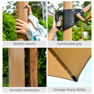 [MOJIA] Parapluie Solaire Led Populaire Prix De Gros Hôtel Jardin Projet Soleil Brella <span class=keywords><strong>Parasol</strong></span> D'extérieur Foshan <span class=keywords><strong>Original</strong></span> Usine - Product Image 4