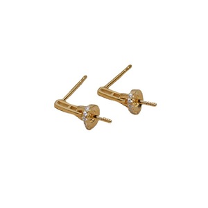 Boucles d'oreilles en argent S925 pour femme, cheveux de fœtus, perles DIY, 8-9 pouces avec plateau à bijoux vide, 3977-Findings & Components - Product Image 5