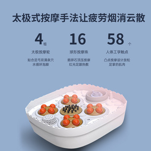 Foldable Electric <b>Foot</b> <b>Massager</b> With Constant Temperature Massage Portable Home Use PVC Material Timing Control - Product Image 2